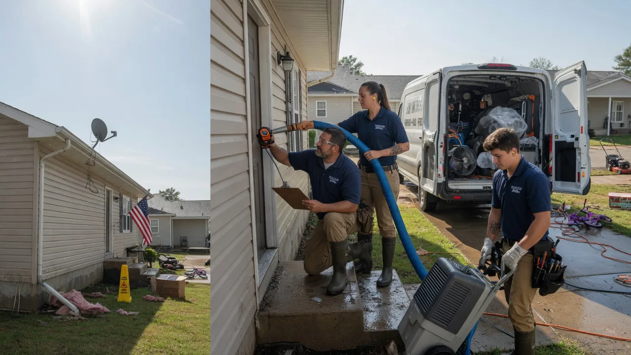 Ceiling Water Damage Restoration in Brussels, IL near me